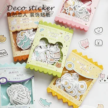 

45 Pcs/pack Cartoon Character Diy Stickers Decorative Scrapbooking Diary Album Stick Label Decor Paper Party Memo Pads