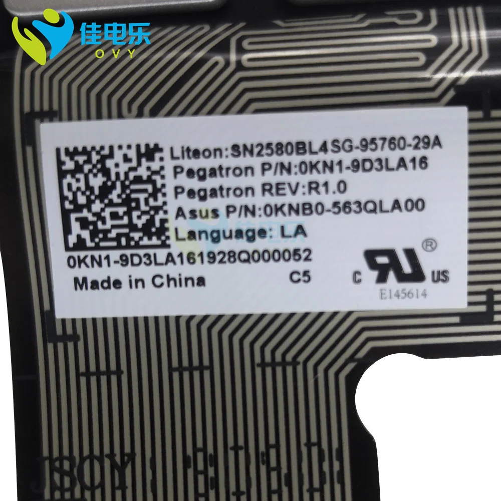 Teclado Iluminado para Notebook Iluminação Latina para Asus Zenbook 15 Ux533 Ux533f Ux533fd Ux533fn Ux533maqula Espanha - Imagem 4
