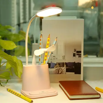 

Hiyork Table Lamp Warm Light Table Lamp Study Touch 1200mAh USB Rechargeable LED Reading Desk Lamp USB Table Lamps Touch Dimming