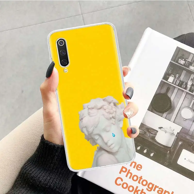Abstract Greek Mythology Stone Sculpture Case for Xiaomi Redmi Note 7 8 Pro 8A 7A 5 5A 6A 4X S2 K20 MI 5X 6X 9 8 CC9 F1 Soft TPU