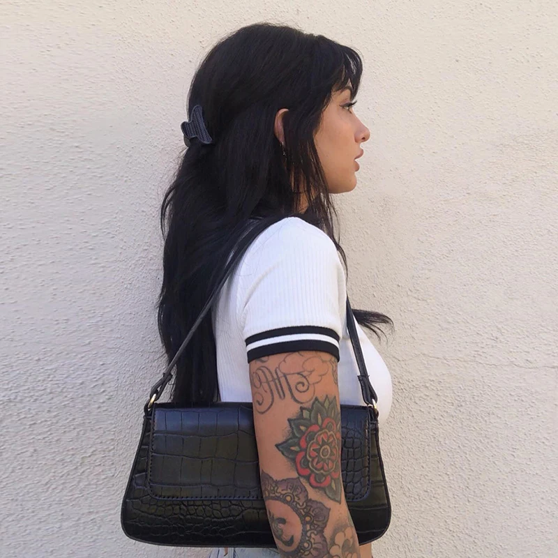 Iamhotty Patchwork Solid Harajuku Croped Top Women Short Sleeve Vintage Casual Outfits Streetwear Tshirt Femme Preppy Cute Tees