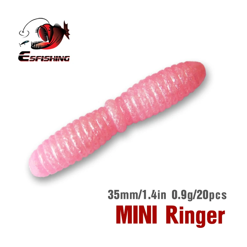 KESFISHING Рыболовные приманки Силиконовые Приманки Мягкие MINI RINGE 20шт. 3.5см 0.9г Карп