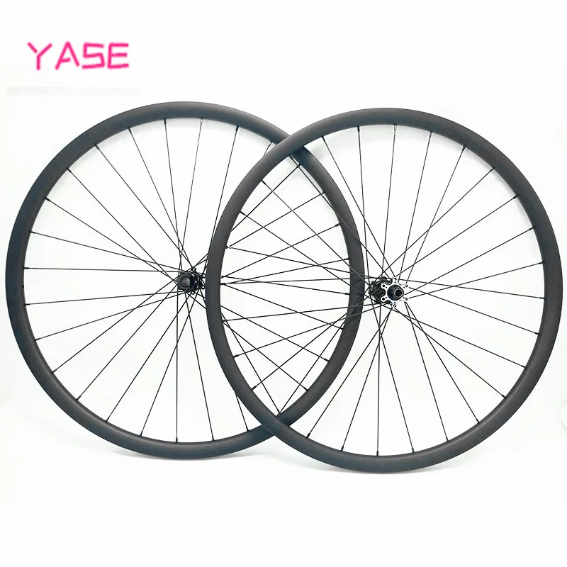 YASE сверхлегкие XC 29er Углеродные mtb дисковые колеса 30x22 мм бескамерные колеса для велосипеда NOVATEC D411SB-D412SB 100x15 142x12 Углеродные колеса