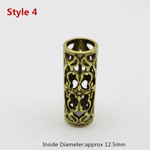 1pcs Style 4 1 шт./упак. разных 6 видов стилей viking, подвязанные лентой, с объемной волной, бороды, дредлоки, для увеличения объема, бусины кольца трубки для Аксессуары для волос - Цвет: 1pcs Style 4