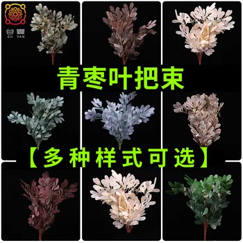 

High-quality Imitation with Fruit Jujube Leaf Bundle of Bonsai Potted Plant Photography Collocation Leaves
