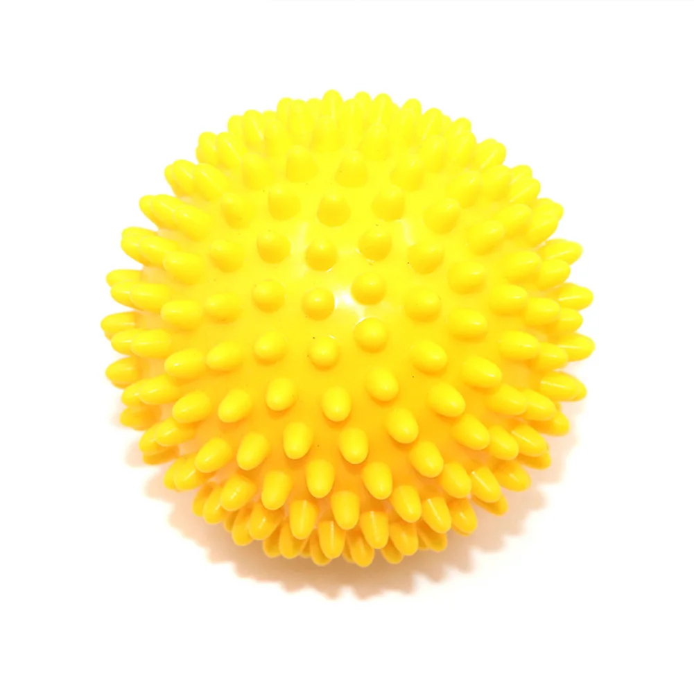 Высокое качество Массажный мяч ролик ПВХ снятие стресса для тела Йога Фитнес Пилатес мышцы ног NCM99 - Цвет: yellow  7.5cm