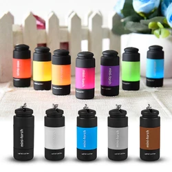 1PC Mini Keychain Pocket Torch USB Rechargeable LED Light Flashlight Lamp Waterproof Outdoor Camping Hiking Tool