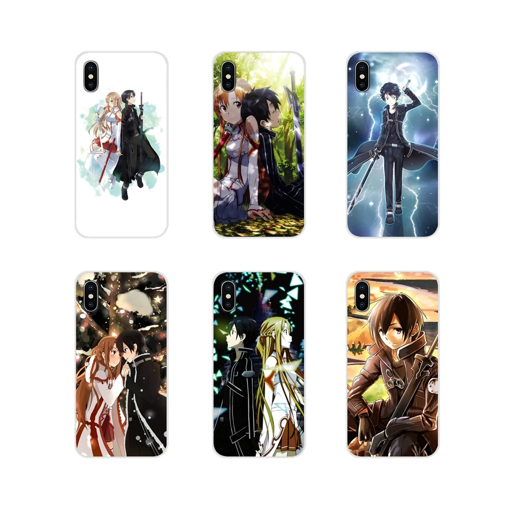 For Samsung Galaxy S3 S4 S5 Mini S6 S7 Edge S8 S9 S10 Lite Plus Note 4 5 8 9 Fashion Case Sword Art Online game girl Asuna Krito | Мобильные