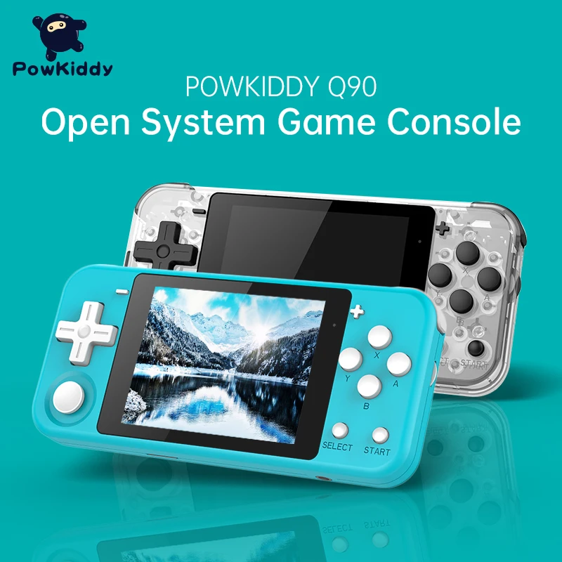 POWKIDDY Q90 открытая двойная система портативная Ретро игровая консоль 3 &quotHD IPS экран
