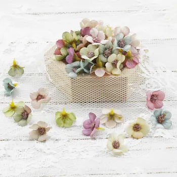 50 pcs Dais Lafite fake flower artificial flower for home wedding decorative flowers scrapbooking DIY gifts candy box decoration