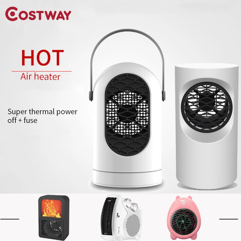 

Costway Mini Portable Electric Heater Desktop Household Office Warmer Heating Stove Warmer Machine for Winter Handy Heater