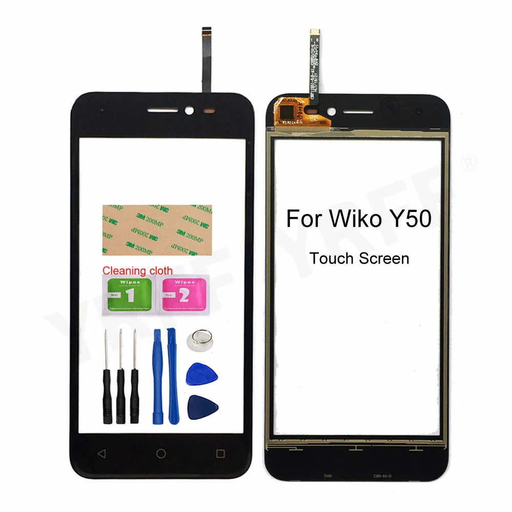 

5.0'' Touchscreen Panel For Wiko Y50 Touch Screen Digitizer Sensor Glass Panel Lens Replacement