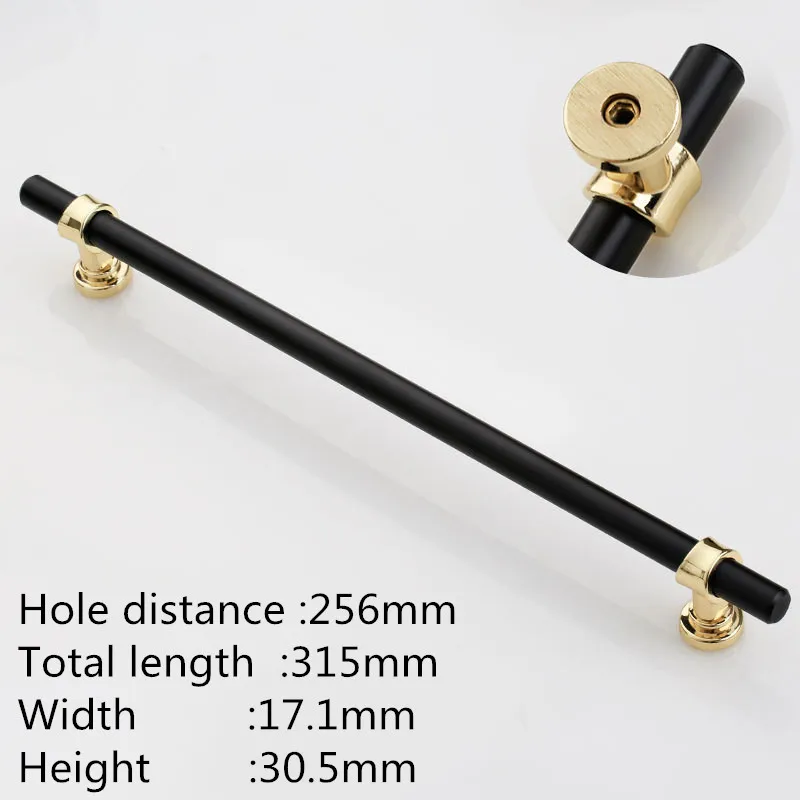 1-256mm KK& FING, современный минимализм, Длинные полосы, дверные ручки для шкафа, ручки для ящиков, американский черный шкаф, Длинные ручки, мебельная фурнитура - Цвет: 1-256mm