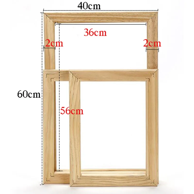 Wooden Canvas Frame Kit 30x40 CM (12x16 Inch) DIY Oil Painting