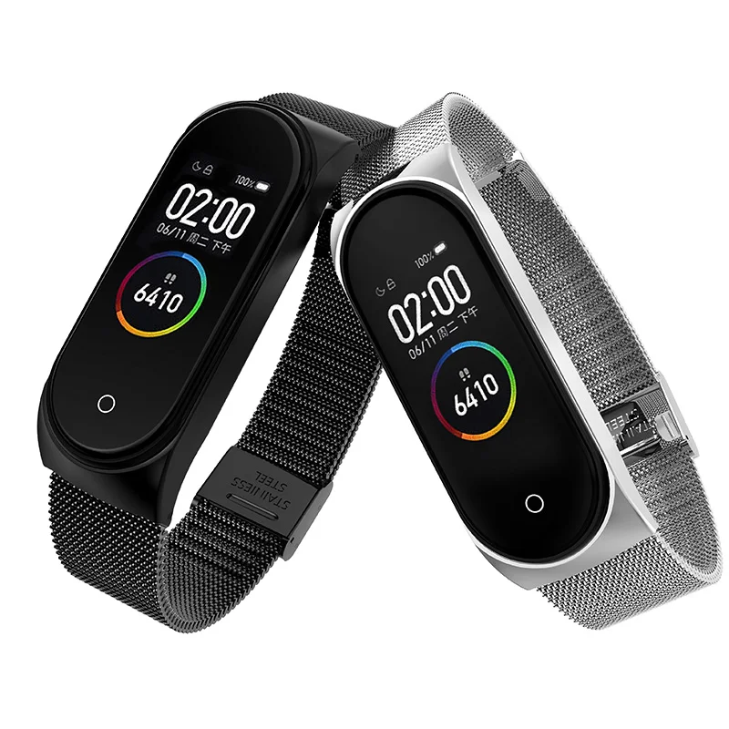 Металлический ремешок для Xiaomi Mi band 3 умный браслет металлический браслет из нержавеющей стали ремешок для Xiaomi Mi band 3 Smart band