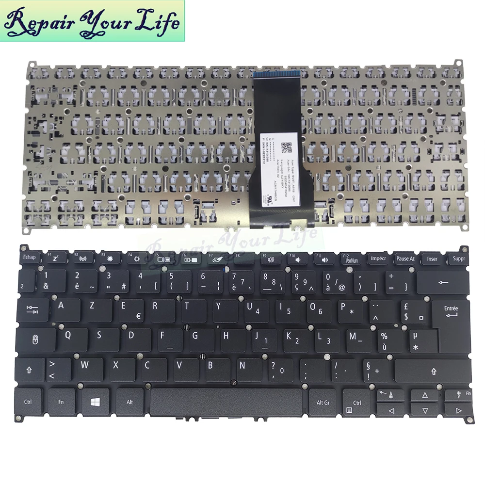latino francês azerty substituição notebook teclados para acer spin la fr teclado novo