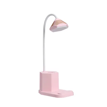 

Modern Reading With Pen Holder Kids USB Rechargeable Touch Dimming Study Mobilephone Stand LED Desk Lamp Sleeping Bedside
