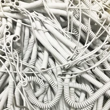 2 ядра спиральная проволока 2PIN 0,3 квадратный 0.7мм2/1.5мм2/2.5мм2 ПУ весна электрический кабель Белый стрейч 1 м 2 м 3 м волосы Hryer провода