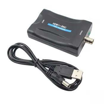 

HDMI TO BNC Composite video signal Converter Adapter VHS DVD Player PAL/NTSC