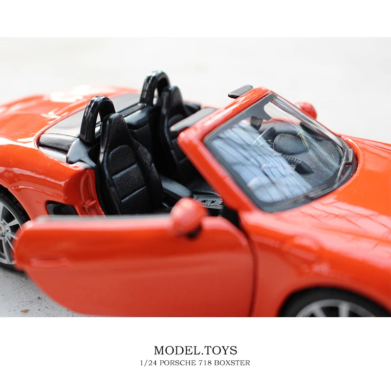 Bburago 1:24 Porsche BOXSTER моделирование сплава Модель автомобиля ремесла украшения Коллекция игрушек инструменты подарок