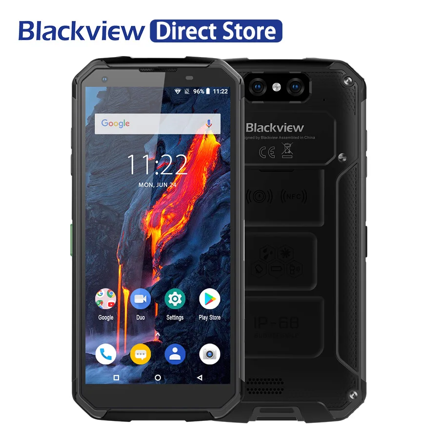 Смартфон Blackview BV9500 Plus Helio P70, четыре ядра, 10000 мАч, IP68, водонепроницаемый, 5,7 дюймов, FHD, 4 Гб+ 64 ГБ, Android 9,0, мобильный телефон