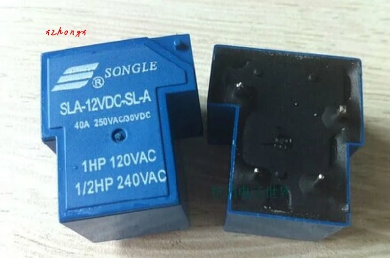 

Relay SLA-12VDC-SL-A 4 Pin Set Normally Open 40A 250VAC T90 12V High Current