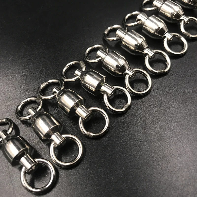

Strong Big Things Swivel Bearing Brooch Black Carp Sturgeon Lure Connector High-Speed Eight 8-Word Ring Sea Fishing Rod Sea Fish