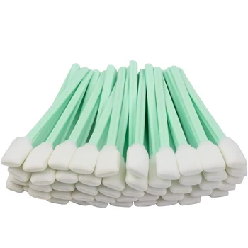 

100pcs/lot Square Rectangle screen leaner Swabs Sponge Stick For Solvent Format Inkjet Printer Roland Optical Equipment