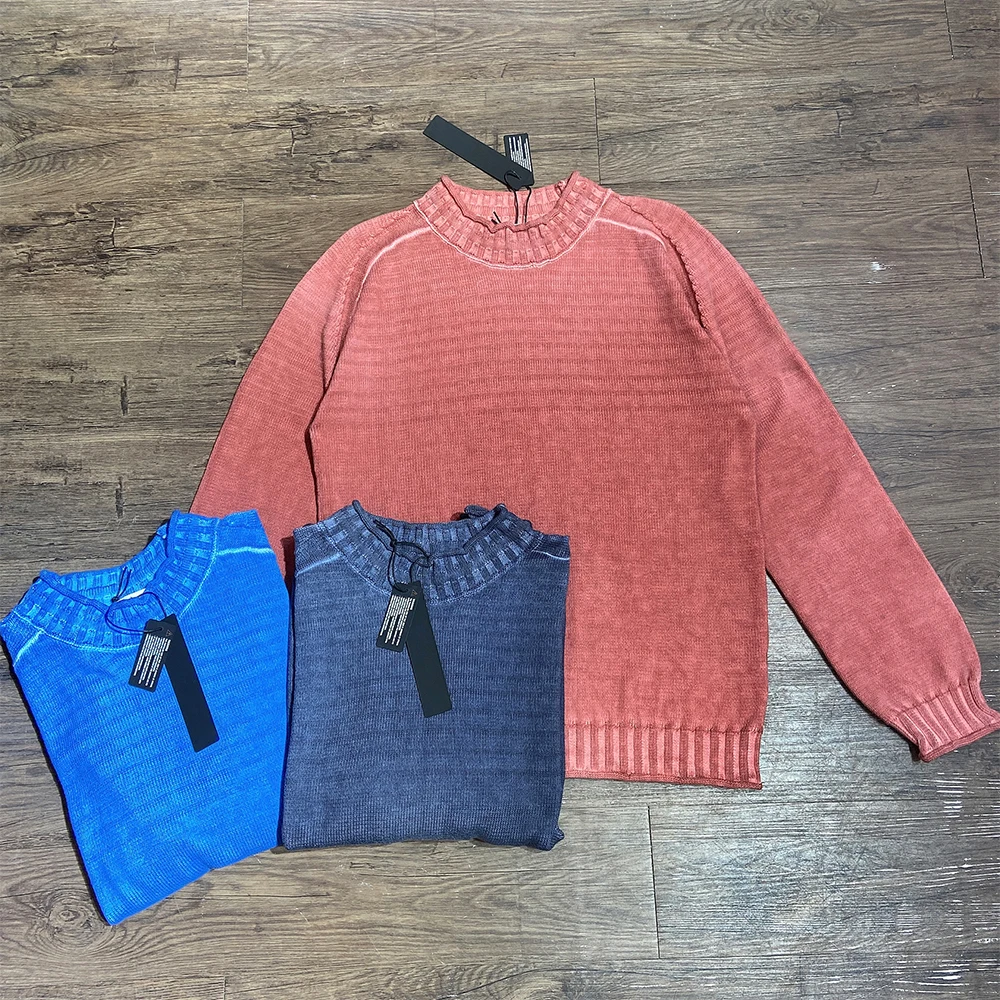 PROD 1005003195374283 ST-072 High quality autumn and winter new badge
embroidery round neck men's pullover sweater couple pullover