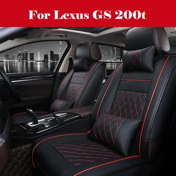 

Luxury Car Seat Cover 100% PU Leather 5 Seats Front+Rear SUV Cushions Universal Seat cushion For Lexus GS 200t