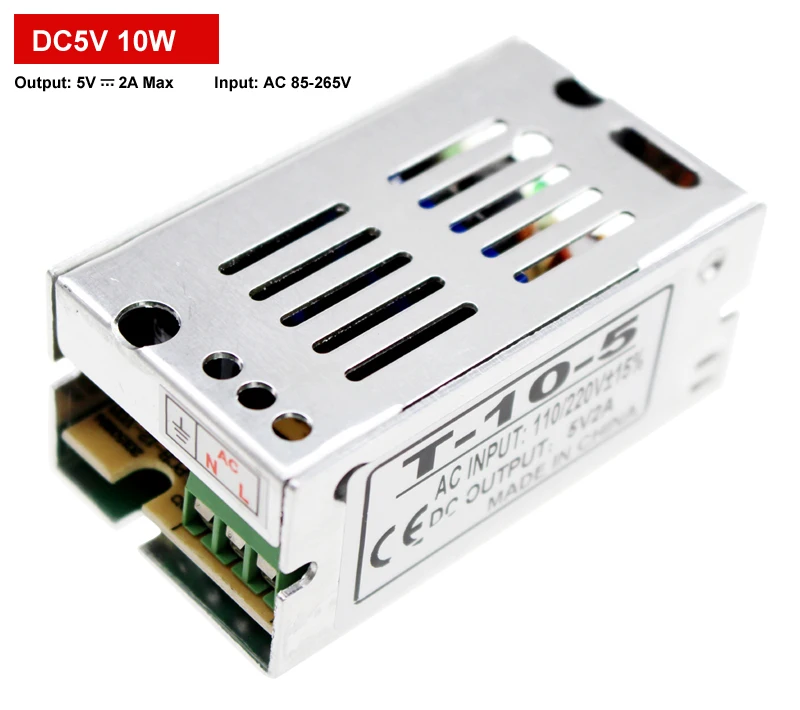 220v AC to DC 5v Power Supply for Led Strip 5 V Smps Source Switching Power Supply 5V 2a 3a 10a Transformer Led Driver
