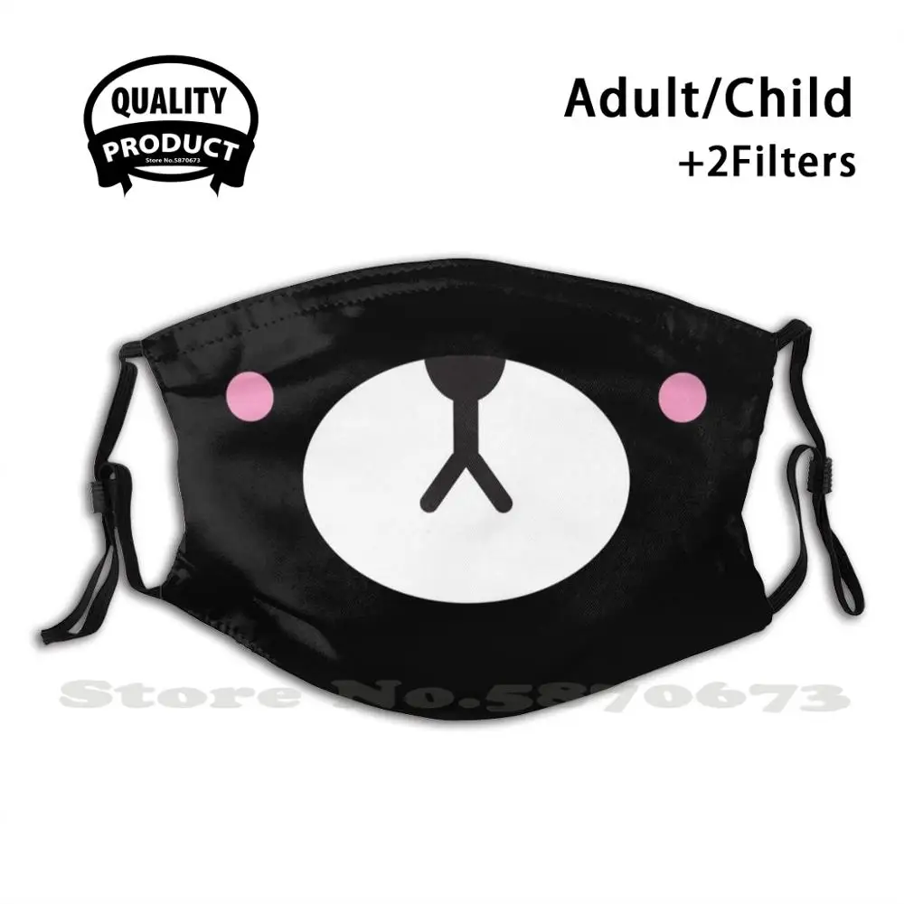 Bear Panda Expression Animal Cute Anime Kawaii Reusable Mouth Mask Washable Filter Anti Dust Face Masks For | Аксессуары для