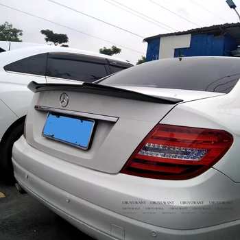 

UBUYUWANT For Mercedes W204 2008-2013 C-class C180 C200L C63 Spoiler Carbon Fiber PSM STYLE Car Rear Trunk Wing Spoiler