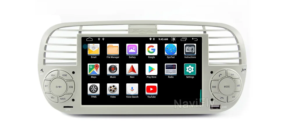 Excellent New! IPS DSP Android 9.0 CAR DVD PLAYER GPS For FIAT 500 audio system car gps navigation for FIAT 500 wifi bluetooth Camera OBD 17