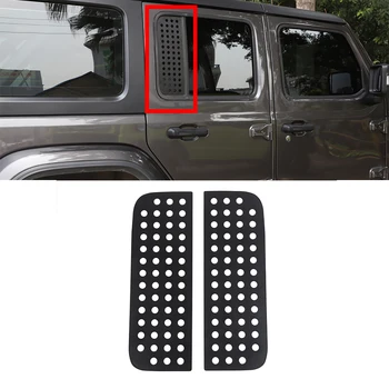 

Rear Car Door Triangle Glass Panel Trim Decorative for Jeep Wrangler JL 2018 2019 Gladiator JT 2020 4 Doors Car Accessory Black