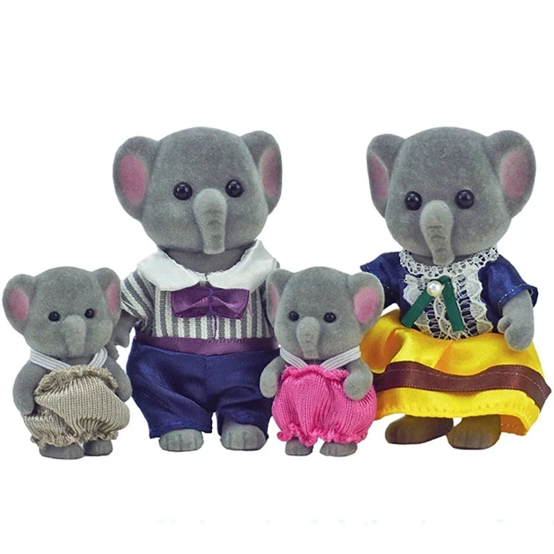 Лесной кролик семья Elephont кукла искусственная мебель игровой набор сделай сам