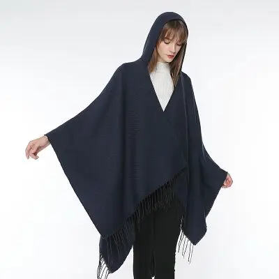 Cpop модный кашемировый нейлоновый однотонный шарф с длинной кисточкой, Женская шаль, шарф на осень и зиму, мягкие теплые аксессуары для девочек, подарок
