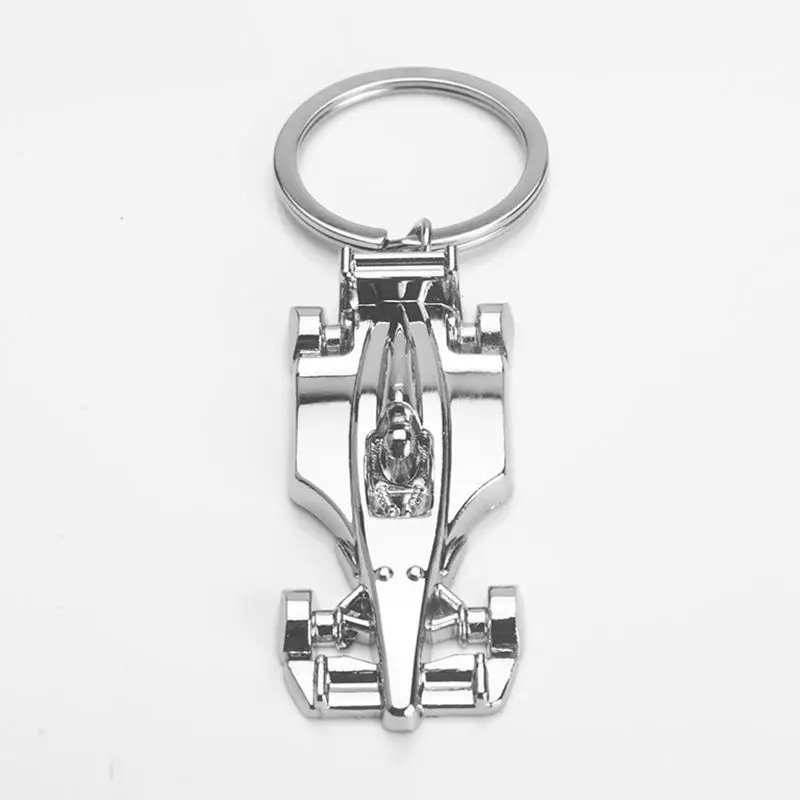 Мини F1 гоночный автомобиль персонализированный и креативный маленький подарок брелок автомобильные аксессуары настраиваемые, с логотипом Подарочный металлический брелок