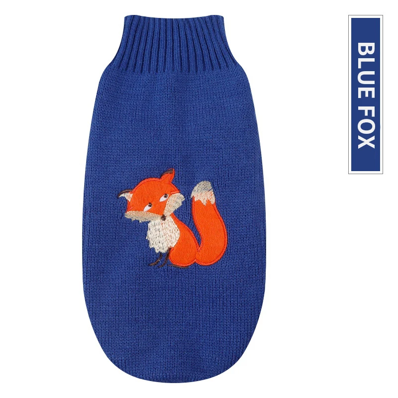 HE осенне-зимний однотонный вязаный мягкий удобный теплый свитер с вышивкой для маленьких и средних домашних животных, кошек, собак