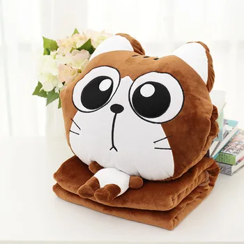 

Multifuctional Portable Cushion Blanket Cute Lovely Cat Nap Pillow Blankets for Home Decor Sofa Car Aircondiioning Room