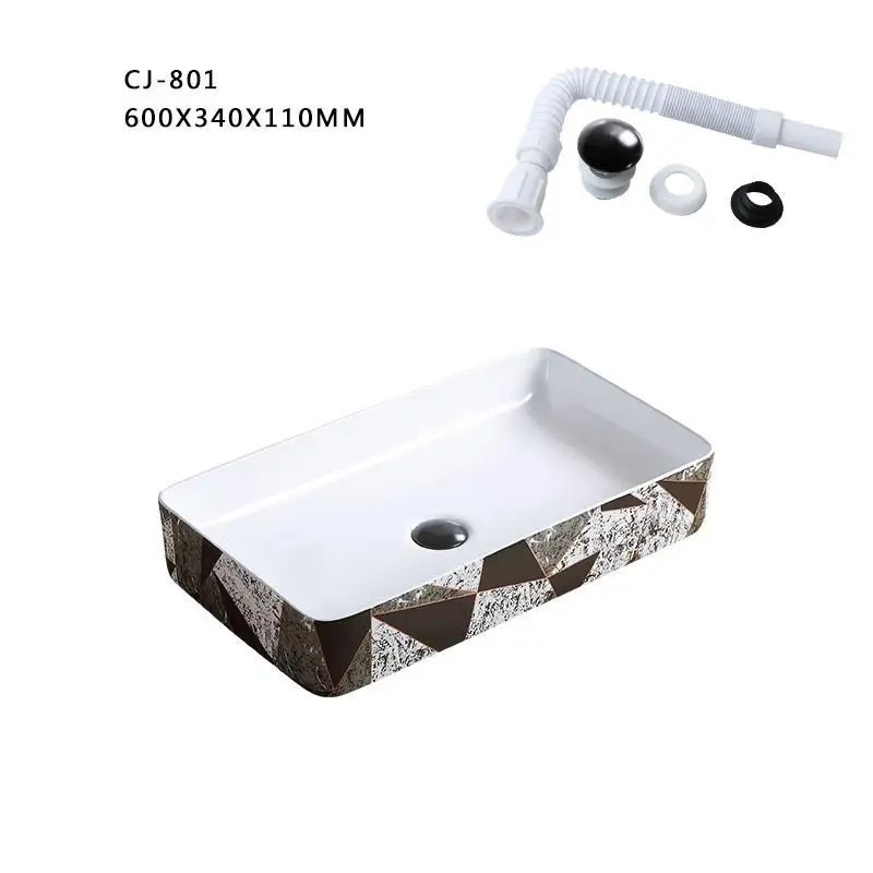 Wastafel Bagno Vanity Black Wasbak Waschbecken Lavandino Lavabo Mano Bowl Para Fregadero De Pia Cuba Banheiro раковина для ванной комнаты - Color: MODEL F