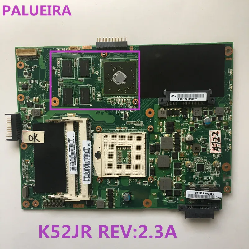 PALUBEIRA высокое качество K52JR материнская плата для ноутбука ASUS K52J A52J K52JT K52JR K52JU K52JE K52J материнская плата