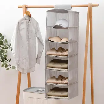 

Multi Layer Shoes Clothes Storage Rack Holder Wardrobe Organizer Hanging Shelf