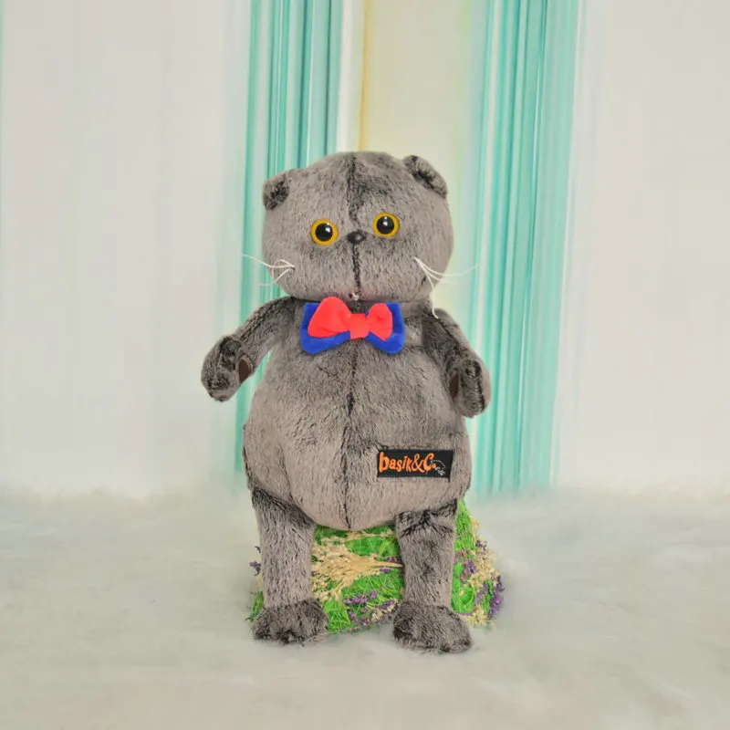 1 piece 25cm 35cm Simulation plush cat pillow soft animal filled soft plush toy decoration cartoon plush children's toy gift