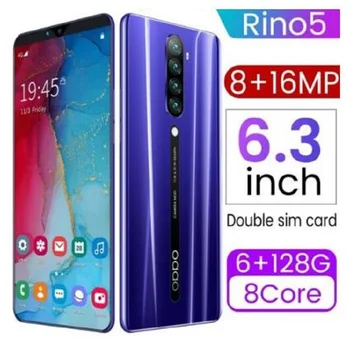 

6.3 Inch Rino5 RAM 1GB+8GB 2MP+5MP ROM Smartphone Android Dual SIM Cell Phone