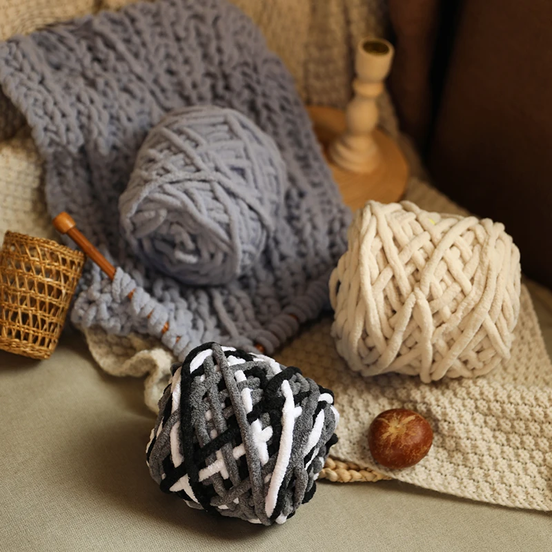 Lana Grande Gruppo Di Filati Spessi Tessuti A Mano Borsa Gancio Cura Della Pelle Latte Lana Filato Spesso Per Maglieria Sciarpa Filato Per Maglieria A