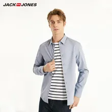 JackJones Мужская хлопковая деловая Повседневная рубашка мужская одежда 219105506