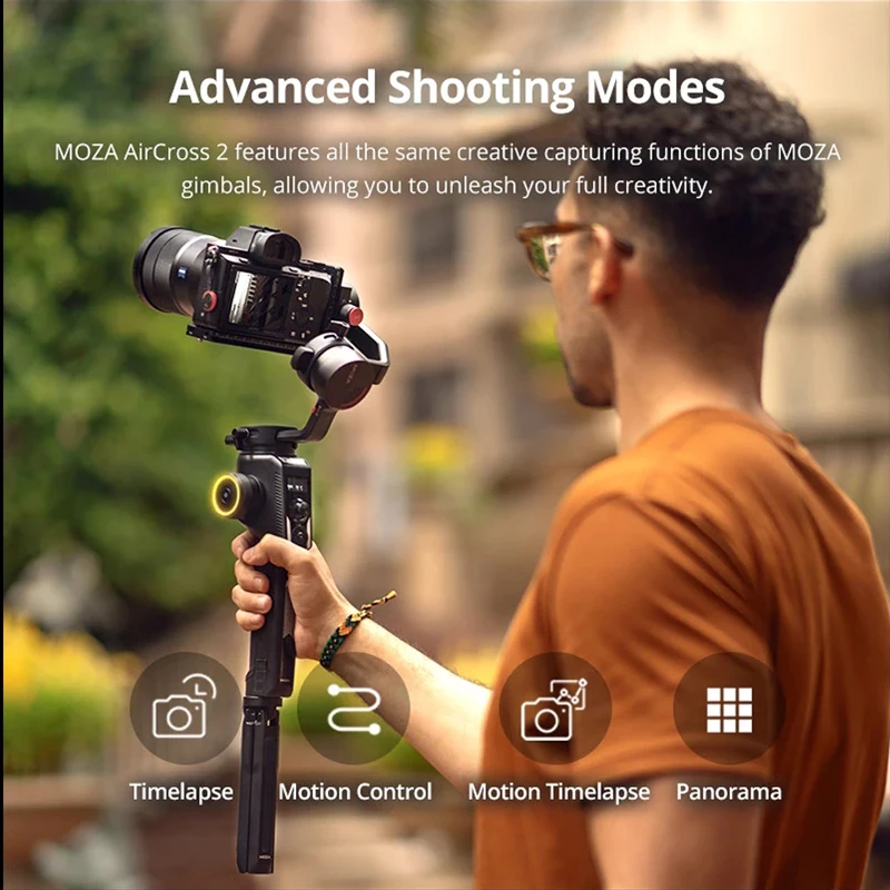 Moza AirCross 2 Gimbal 3-осевой Ручной Стабилизатор камеры Для беззеркальных BMPCC 4K Canon DSLR VS DJI RONIN SC S AK2000 CRANE 3 2