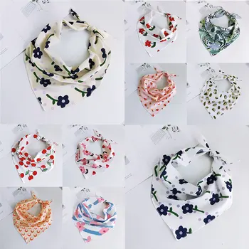 

Summer women scarf Multicolor Neckerchief office lady scarves spring shawls Triangle Silk Scarves fashion print Muffler
