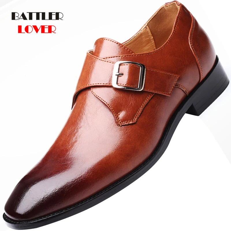 2021 Men Italian Genuine Leather Dress Shoes New Fashion Wedding Office Shoes for Male Formal Business Oxfords Plus Size 38-48
